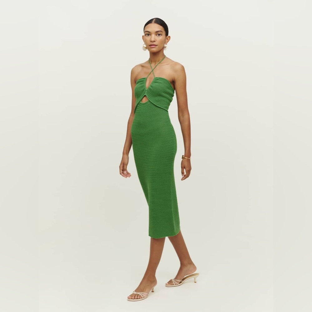Reformation Venete Open Knit Dress